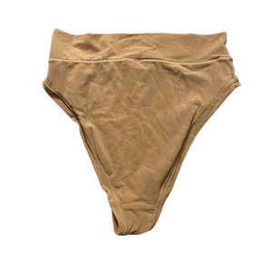 NWT Skims XS Cotton Rib Full Brief Panty Ochre